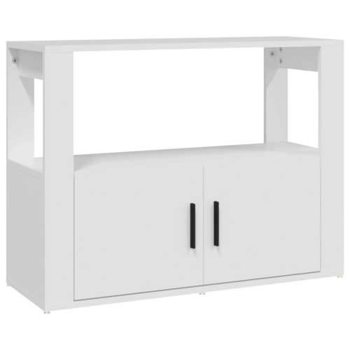 Komoda bijela 80 x 30 x 60 cm od konstruiranog drva - Bijela 1 Cijena