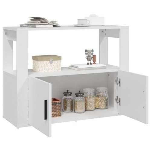 Komoda bijela 80 x 30 x 60 cm od konstruiranog drva - Bijela 1 Cijena