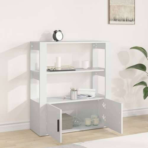 Komoda bijela 80 x 30 x 90 cm od konstruiranog drva - Bijela 1 Cijena