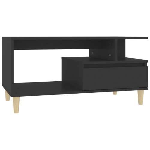 Stolić za kavu crni 90 x 49 x 45 cm od konstruiranog drva - Crna 1 Cijena