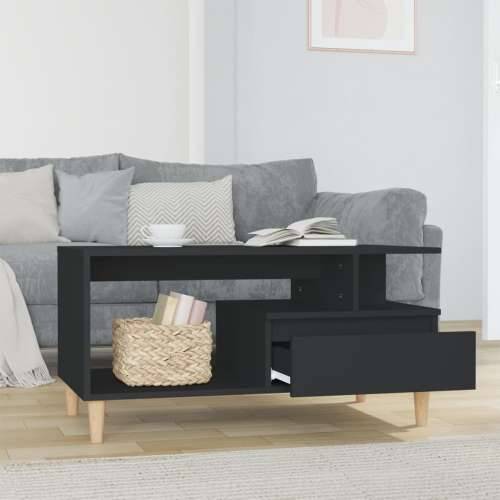 Stolić za kavu crni 90 x 49 x 45 cm od konstruiranog drva - Crna 1 Cijena