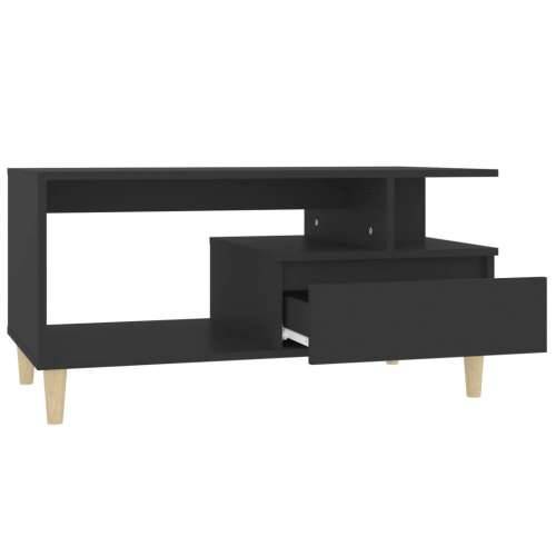Stolić za kavu crni 90 x 49 x 45 cm od konstruiranog drva - Crna 1 Cijena