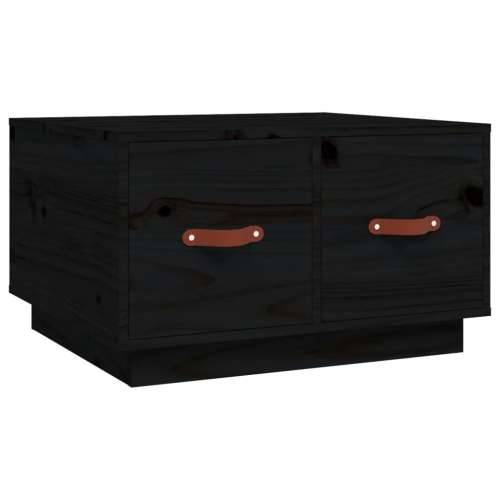 Stolić za kavu crni 60 x 53 x 35 cm od masivne borovine - Crna 1 Cijena