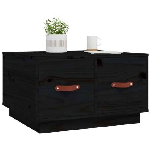 Stolić za kavu crni 60 x 53 x 35 cm od masivne borovine - Crna 1 Cijena