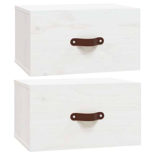 Zidni noćni ormarići 2 kom bijeli 40 x 29,5 x 22 cm - Bijela 2 1 Cijena