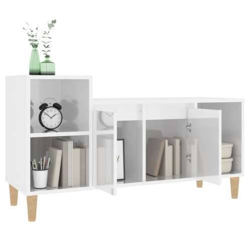 TV ormarić sjajni bijeli 100 x 35 x 55 cm od konstruiranog drva - Visoko sjajno bijela 1 Cijena