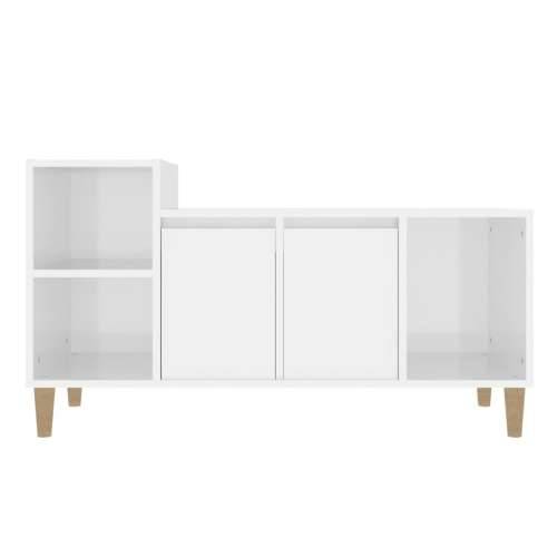 TV ormarić sjajni bijeli 100 x 35 x 55 cm od konstruiranog drva - Visoko sjajno bijela 1 Cijena