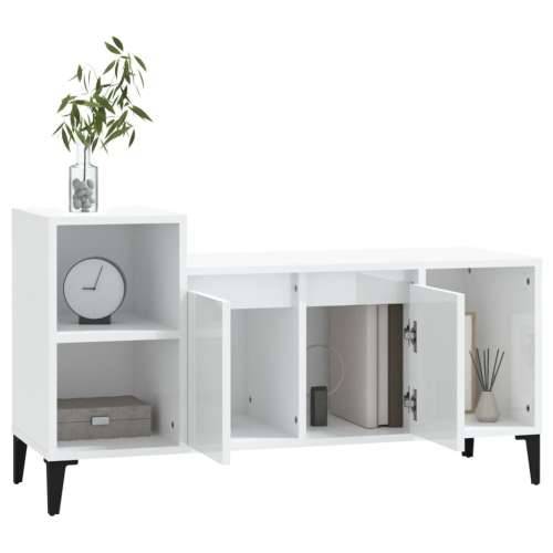TV ormarić sjajni bijeli 100 x 35 x 55 cm od konstruiranog drva - Visoko sjajno bijela 1 Cijena