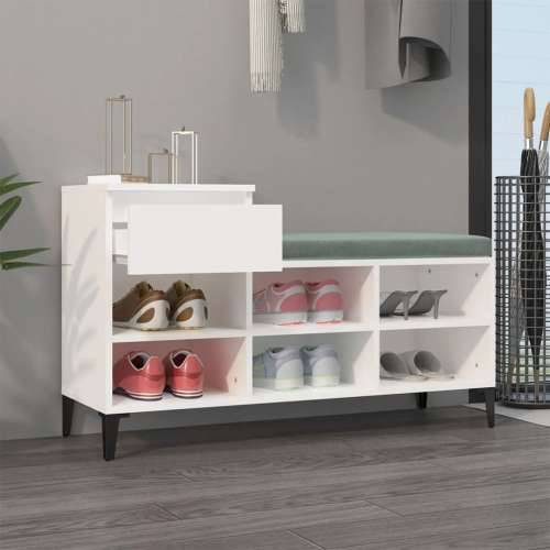 Ormarić za cipele bijeli 102 x 36 x 60 cm od konstruiranog drva - Bijela 1 Cijena