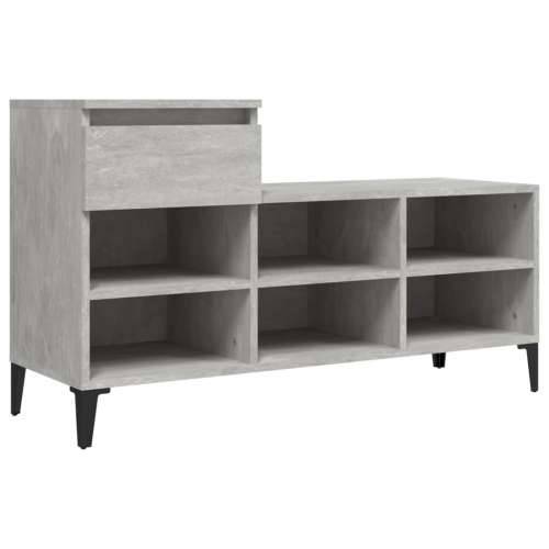 Ormarić za cipele boja betona 102x36x60 cm konstruirano drvo - Beton siva 1 Cijena