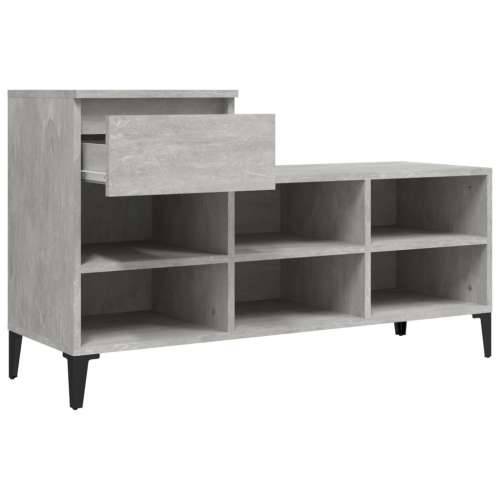 Ormarić za cipele boja betona 102x36x60 cm konstruirano drvo - Beton siva 1 Cijena