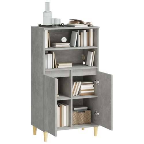 Visoka komoda siva betona 60x36x110 cm od konstruiranog drva - Beton siva 1 Cijena