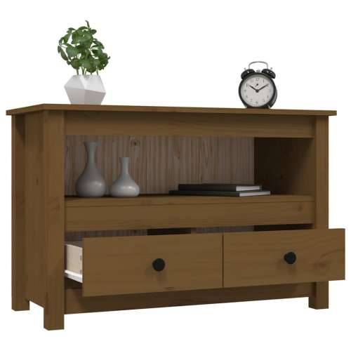 TV ormarić boja meda 79 x 35 x 52 cm od masivne borovine - boja meda 1 Cijena