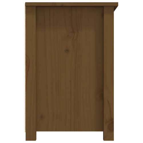 TV ormarić boja meda 79 x 35 x 52 cm od masivne borovine - boja meda 1 Cijena