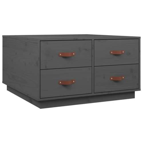 Stolić za kavu sivi 80 x 80 x 45 cm od masivne borovine - Siva 1 Cijena
