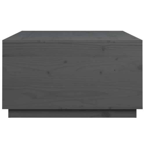Stolić za kavu sivi 80 x 80 x 45 cm od masivne borovine - Siva 1 Cijena