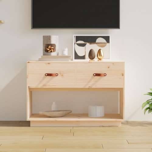 TV ormarić 90 x 40 x 60 cm od masivne borovine - Prirodna 1 Cijena