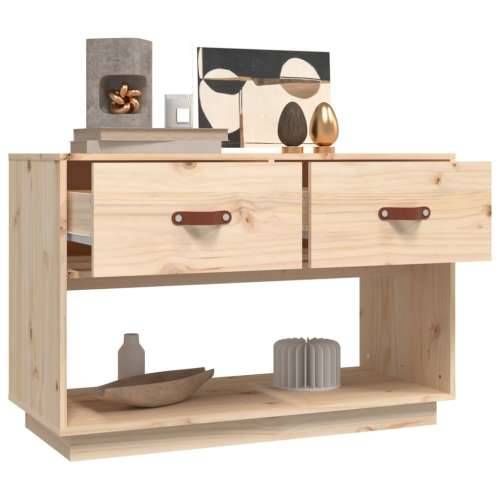 TV ormarić 90 x 40 x 60 cm od masivne borovine - Prirodna 1 Cijena