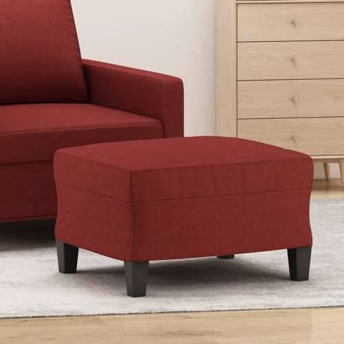 Tabure crvena boja vina 60 x 50 x 41 cm od tkanine - boja crnog vina 60 x 50 x 41 cm 1 Cijena