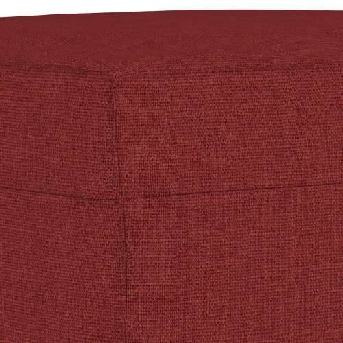 Tabure crvena boja vina 60 x 50 x 41 cm od tkanine - boja crnog vina 60 x 50 x 41 cm 1 Cijena