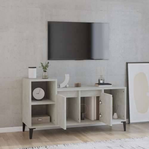 TV ormarić boja betona 100x35x55 cm od konstruiranog drva - Beton siva 1 Cijena
