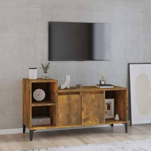 TV ormarić boja dimljenog hrasta 100x35x55 cm konstruirano drvo - Dimljeni hrast 1 Cijena