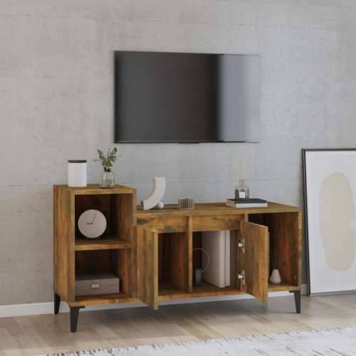 TV ormarić boja dimljenog hrasta 100x35x55 cm konstruirano drvo - Dimljeni hrast 1 Cijena