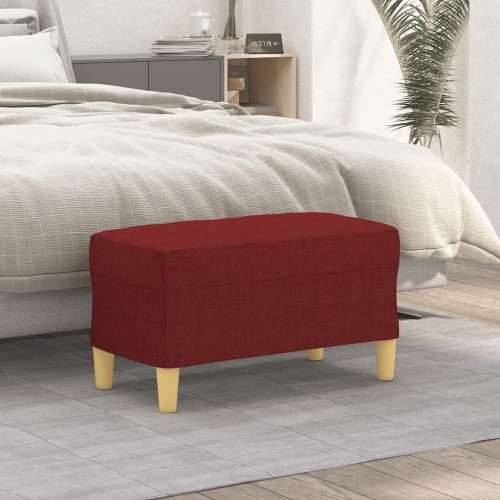Klupa Crvena boja vina 70 x 35 x 41 cm od tkanine - boja crnog vina 70 x 35 x 41 cm Cijena
