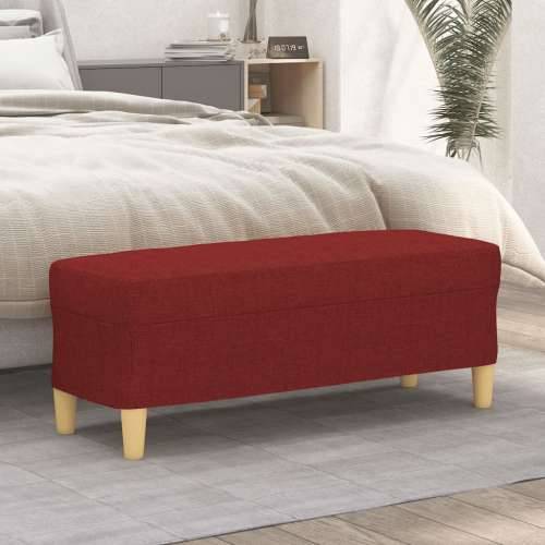 Klupa Crvena boja vina 100x35x41 cm od tkanine - boja crnog vina 100 x 35 x 41 cm Cijena