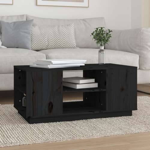 Stolić za kavu crni 90x49x40,5 cm od masivne borovine - Crna 1 Cijena
