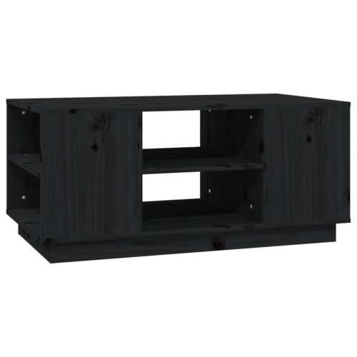 Stolić za kavu crni 90x49x40,5 cm od masivne borovine - Crna 1 Cijena