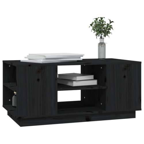 Stolić za kavu crni 90x49x40,5 cm od masivne borovine - Crna 1 Cijena
