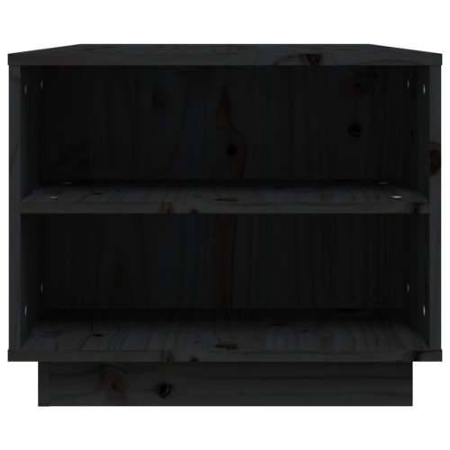 Stolić za kavu crni 90x49x40,5 cm od masivne borovine - Crna 1 Cijena