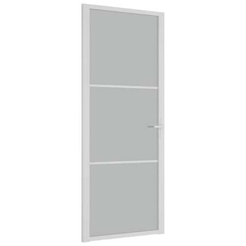 Unutarnja vrata 83 x 201,5 cm Bijela od mat stakla i aluminija Cijena