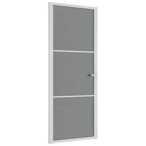 Unutarnja vrata 83 x 201,5 cm Bijela od ESG stakla i aluminija Cijena