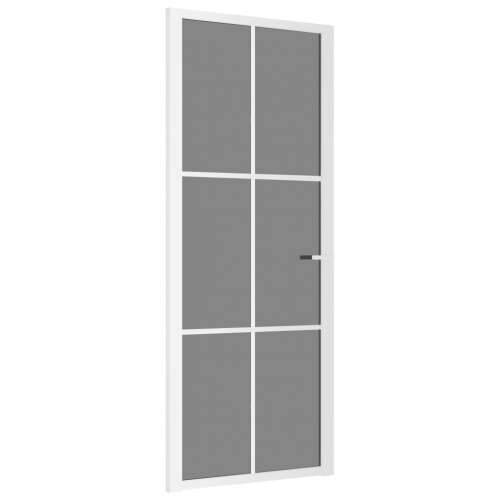 Unutarnja vrata 83 x 201,5 cm Bijela od ESG stakla i aluminija Cijena
