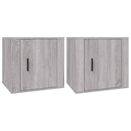 Noćni ormarići 2 kom boja dimljenog smeđi 50x39x47 cm - Sivi hrast sonoma 2 1 Cijena