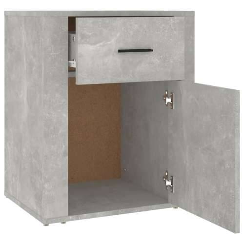 Noćni ormarić Siva boja betona 50x36x60cm od konstruiranog drva - Beton siva 1 Cijena