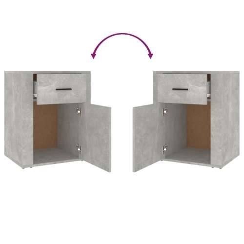 Noćni ormarić Siva boja betona 50x36x60cm od konstruiranog drva - Beton siva 1 Cijena