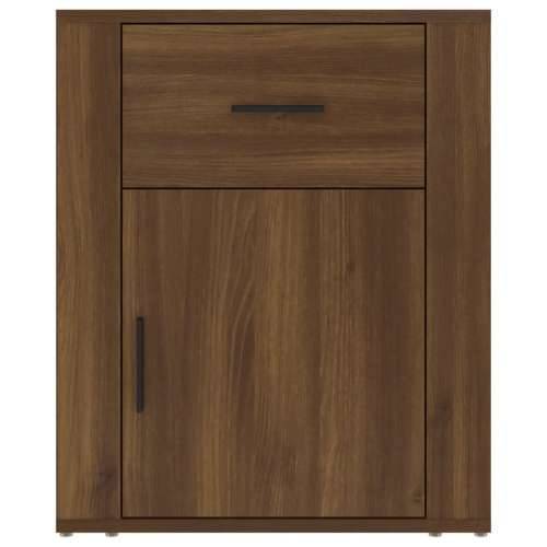 Noćni ormarić Smeđi hrast 50 x 36 x 60 cm od konstruiranog drva - Smeđi hrast 1 Cijena