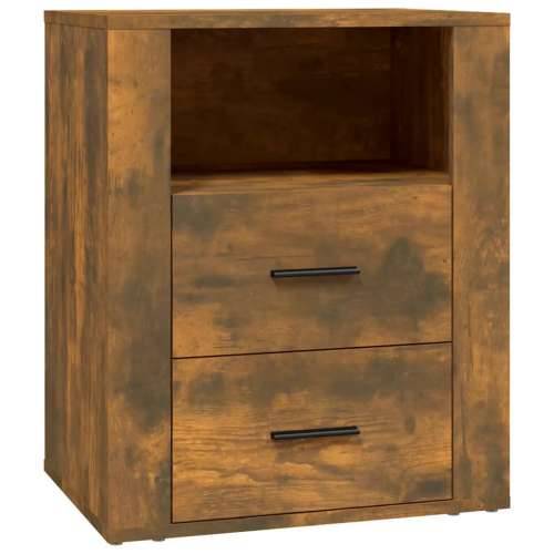 Noćni ormarić dimljenog hrasta 50x36x60cm od konstruiranog drva - Dimljeni hrast 1 Cijena