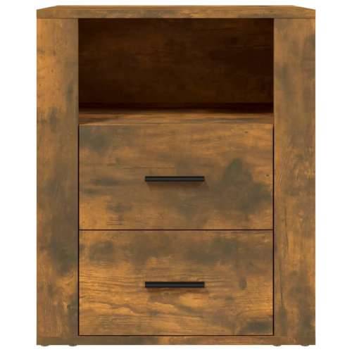 Noćni ormarić dimljenog hrasta 50x36x60cm od konstruiranog drva - Dimljeni hrast 1 Cijena