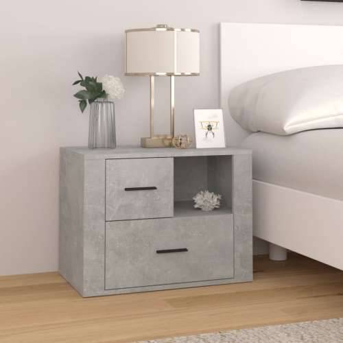 Noćni ormarić Siva boja betona 60x36x45cm od konstruiranog drva - Beton siva 1 Cijena