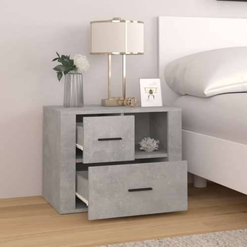 Noćni ormarić Siva boja betona 60x36x45cm od konstruiranog drva - Beton siva 1 Cijena