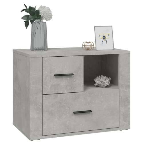 Noćni ormarić Siva boja betona 60x36x45cm od konstruiranog drva - Beton siva 1 Cijena
