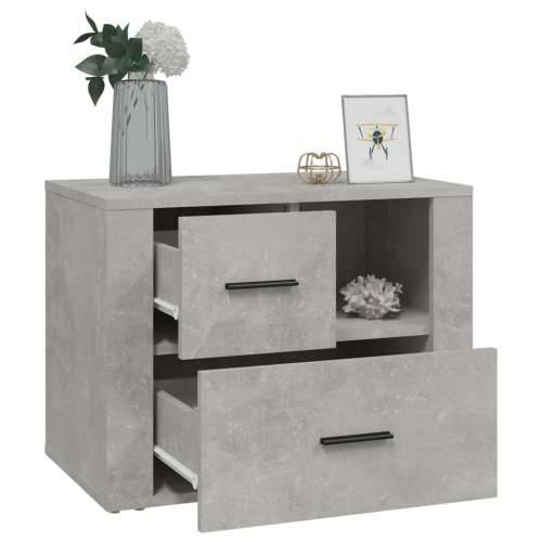 Noćni ormarić Siva boja betona 60x36x45cm od konstruiranog drva - Beton siva 1 Cijena