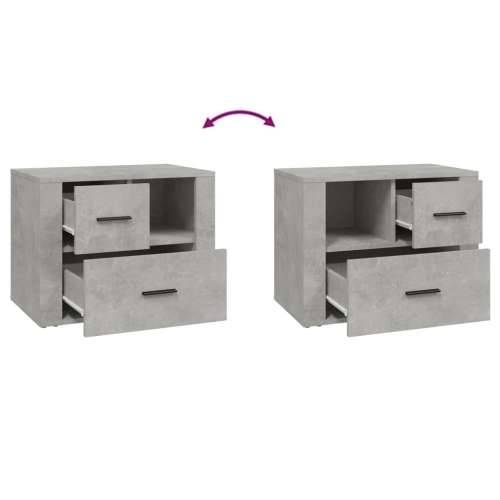Noćni ormarić Siva boja betona 60x36x45cm od konstruiranog drva - Beton siva 1 Cijena