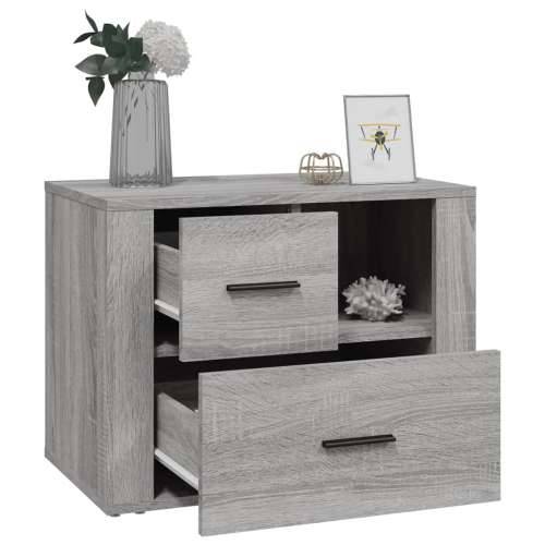 Noćni ormarić boja hrasta sonome 60x36x45 cm konstruirano drvo - Sivi hrast sonoma 1 Cijena