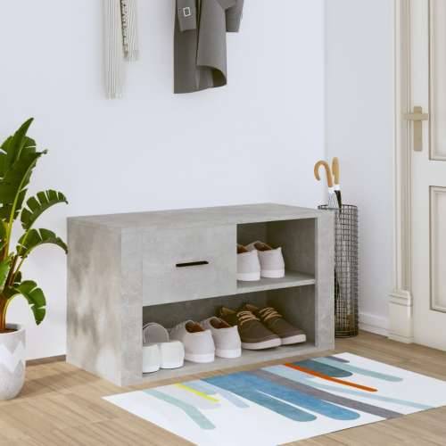 Ormarić za cipele boja betona 80x35x45 cm konstruirano drvo - Beton siva 1 Cijena