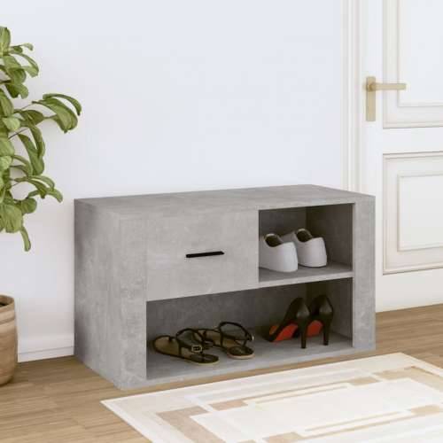 Ormarić za cipele boja betona 80x35x45 cm konstruirano drvo - Beton siva 1 Cijena